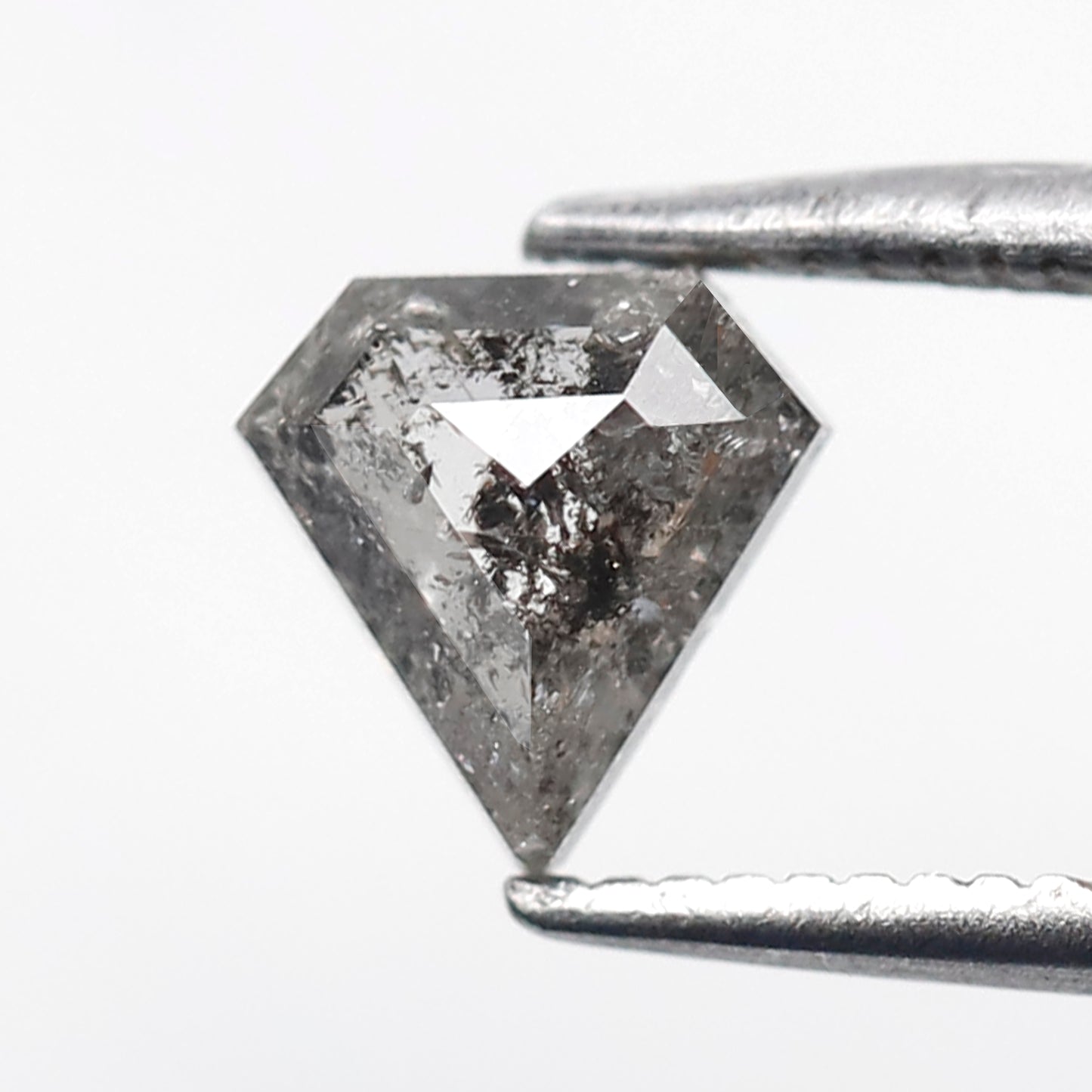 0.79 Ct Pentagon Salt and Pepper Diamond, Natural Gray Black Loose Diamond, Earth Mined Stone for Ring or Pendant