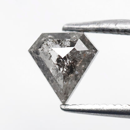 0.79 Ct Pentagon Salt and Pepper Diamond, Natural Gray Black Loose Diamond, Earth Mined Stone for Ring or Pendant