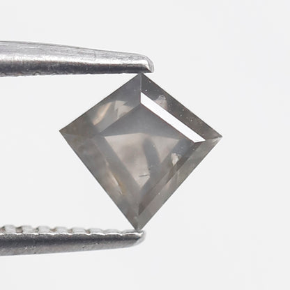 Kite Cut 0.69 Ct Salt and Pepper Diamond, Natural Gray Black Earth Mined Diamond, Loose Stone for Custom Pendant