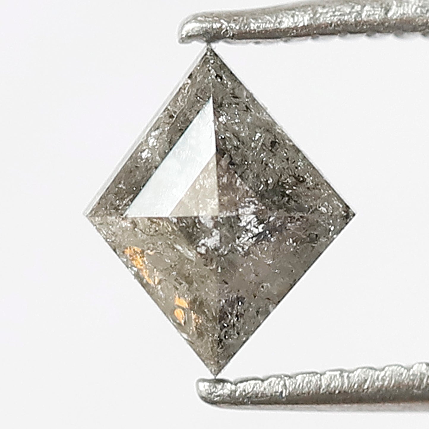 0.71 CT Natural Loose Kite Shape 6 mm Earth mined Grey Black color salt and pepper polished diamond, Best price Diamond for Alternative pear