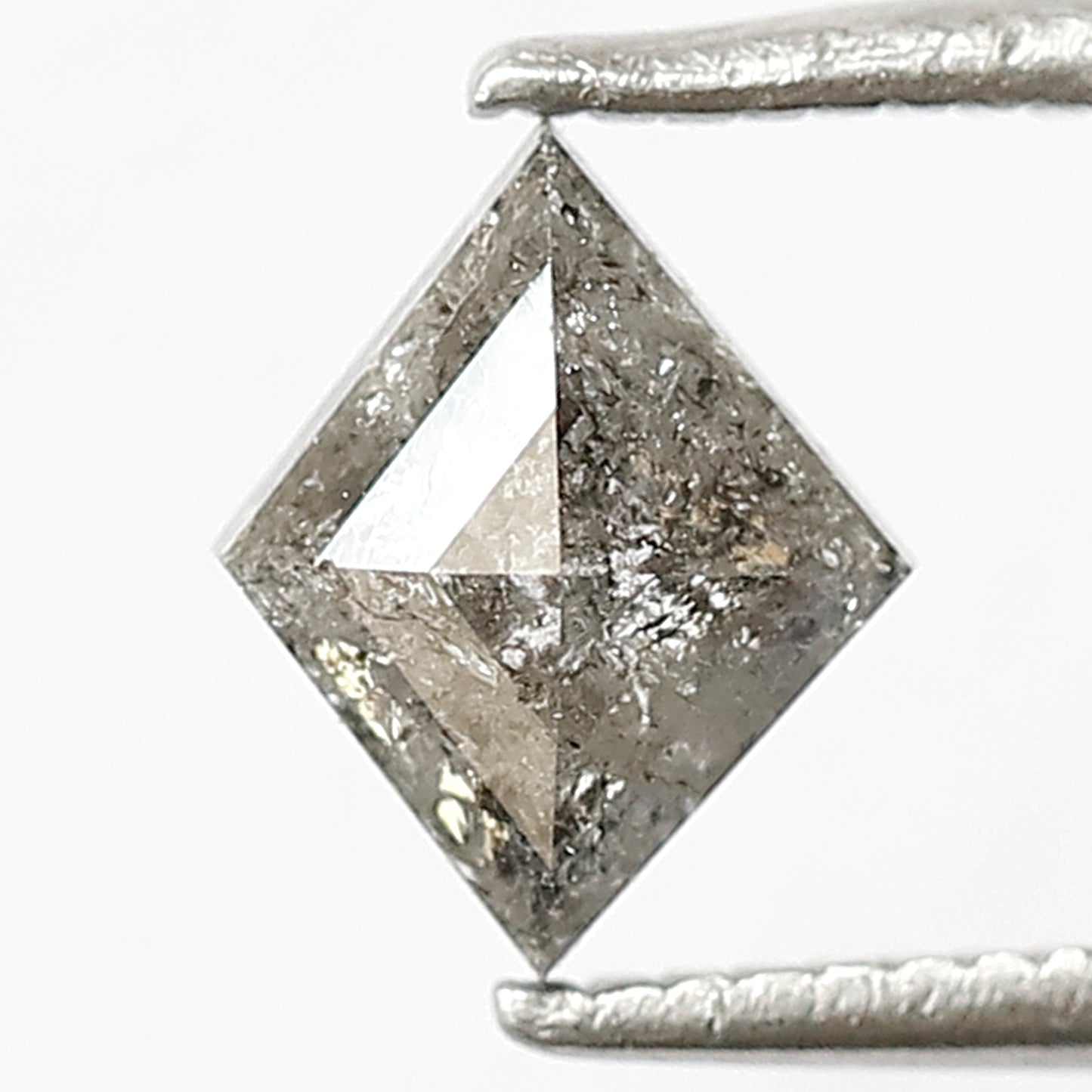 0.71 CT Natural Loose Kite Shape 6 mm Earth mined Grey Black color salt and pepper polished diamond, Best price Diamond for Alternative pear