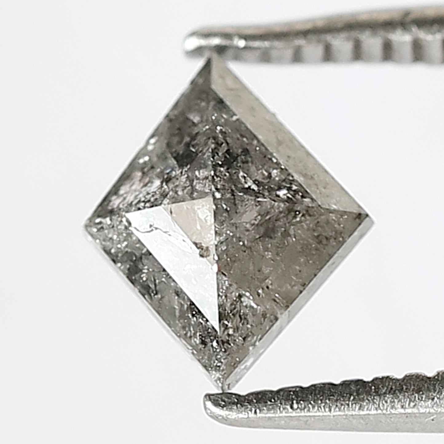 0.71 CT Natural Loose Kite Shape 6 mm Earth mined Grey Black color salt and pepper polished diamond, Best price Diamond for Alternative pear
