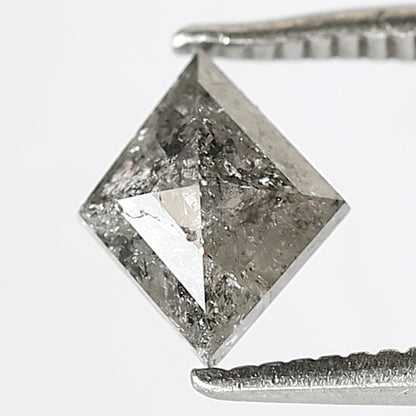 0.71 CT Natural Loose Kite Shape 6 mm Earth mined Grey Black color salt and pepper polished diamond, Best price Diamond for Alternative pear