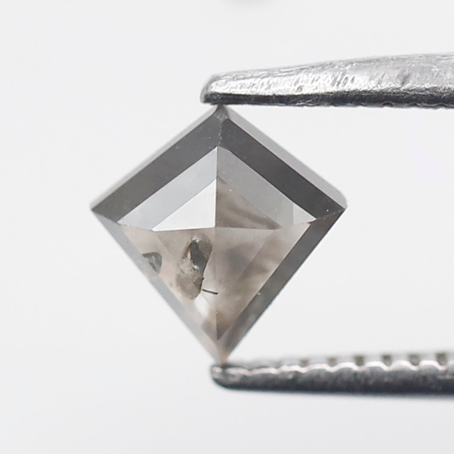 Kite Cut 0.69 Ct Salt and Pepper Diamond, Natural Gray Black Earth Mined Diamond, Loose Stone for Custom Pendant