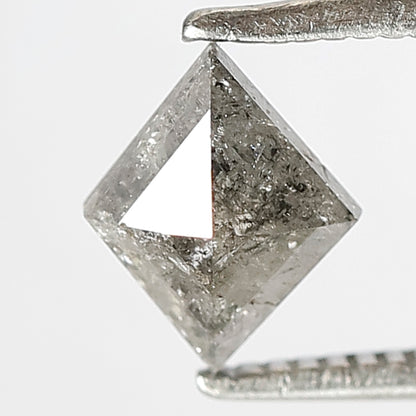 0.71 CT Natural Loose Kite Shape 6 mm Earth mined Grey Black color salt and pepper polished diamond, Best price Diamond for Alternative pear