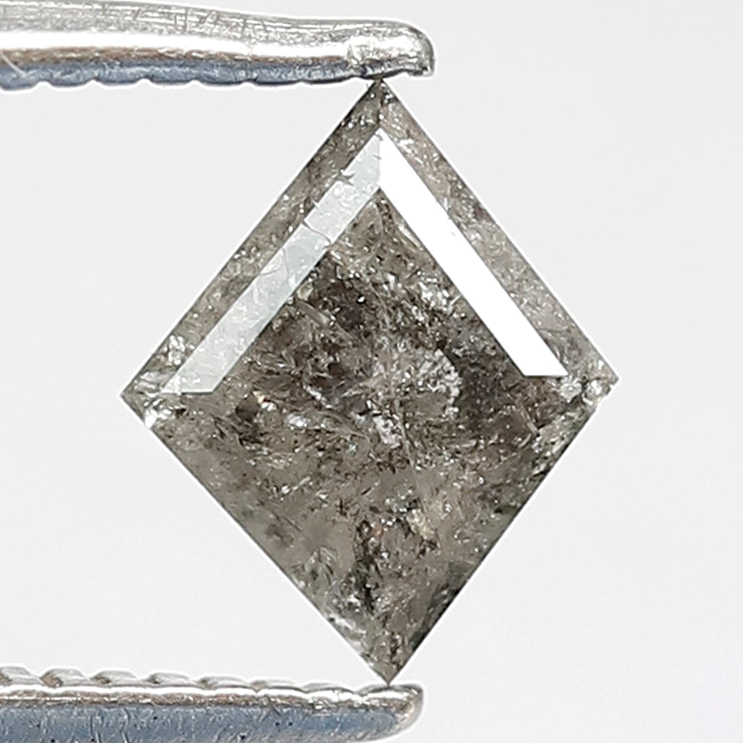 0.71 CT Natural Loose Kite Shape 6 mm Earth mined Grey Black color salt and pepper polished diamond, Best price Diamond for Alternative pear