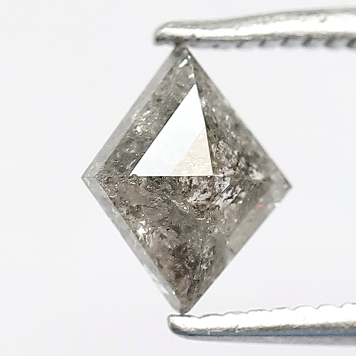 0.71 CT Natural Loose Kite Shape 6 mm Earth mined Grey Black color salt and pepper polished diamond, Best price Diamond for Alternative pear