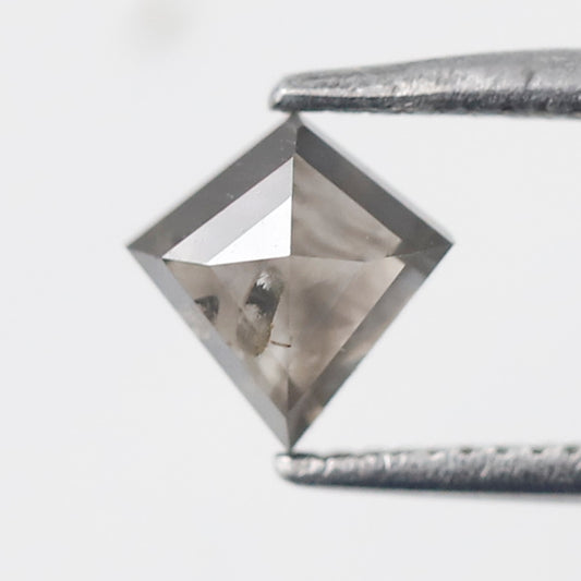 Kite Cut 0.69 Ct Salt and Pepper Diamond, Natural Gray Black Earth Mined Diamond, Loose Stone for Custom Pendant