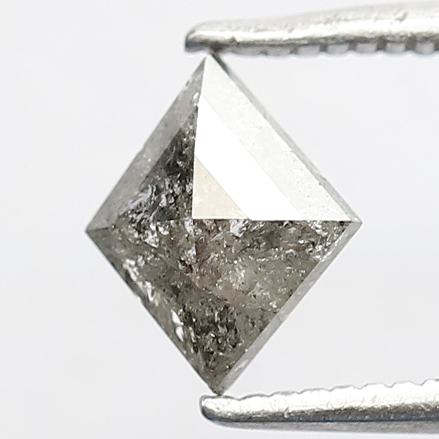 0.71 CT Natural Loose Kite Shape 6 mm Earth mined Grey Black color salt and pepper polished diamond, Best price Diamond for Alternative pear