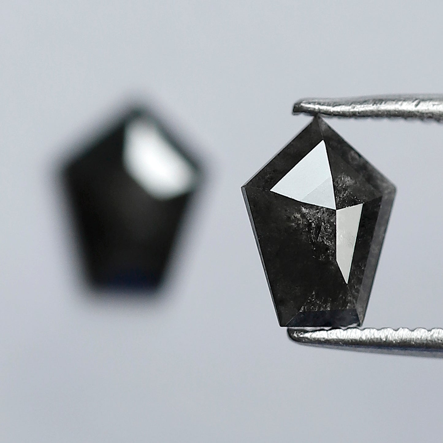 1.22 CT Marquise Gray Black Diamond Pair, 8.00 mm Salt and Pepper Earth Mined Loose Diamonds for Stud Earrings