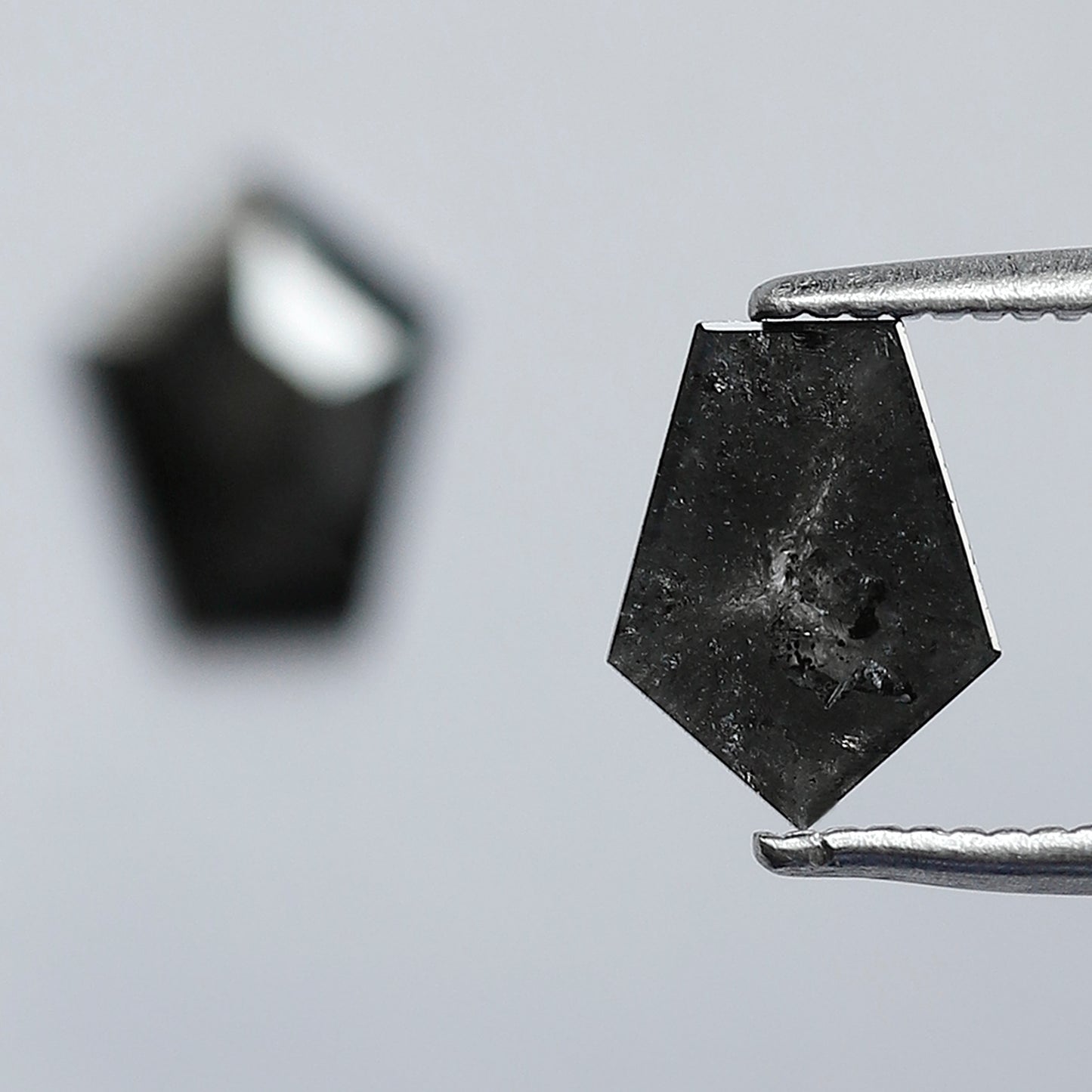 1.22 CT Marquise Gray Black Diamond Pair, 8.00 mm Salt and Pepper Earth Mined Loose Diamonds for Stud Earrings