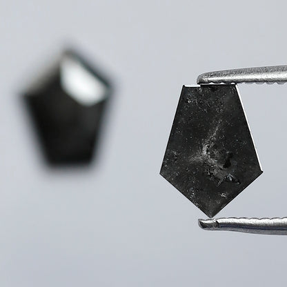 1.22 CT Marquise Gray Black Diamond Pair, 8.00 mm Salt and Pepper Earth Mined Loose Diamonds for Stud Earrings