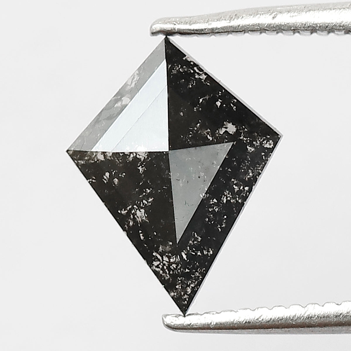 0.98 CT Kite Shape Gray Black Loose Diamond, Natural Earth Mined Salt and Pepper Diamond For Making Pendant