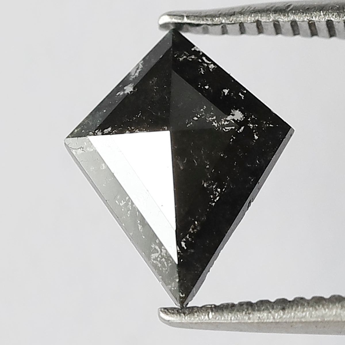 0.98 CT Kite Shape Gray Black Loose Diamond, Natural Earth Mined Salt and Pepper Diamond For Making Pendant