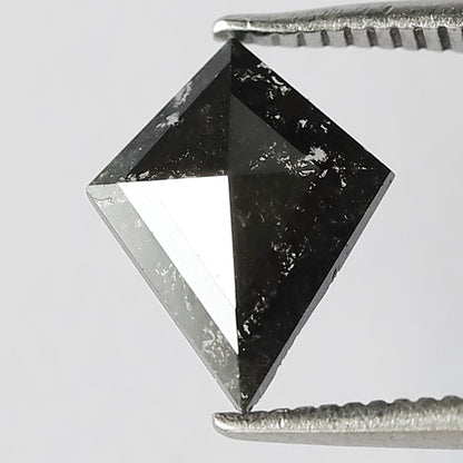 0.98 CT Kite Shape Gray Black Loose Diamond, Natural Earth Mined Salt and Pepper Diamond For Making Pendant