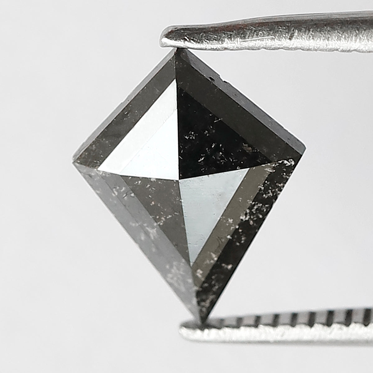 0.98 CT Kite Shape Gray Black Loose Diamond, Natural Earth Mined Salt and Pepper Diamond For Making Pendant