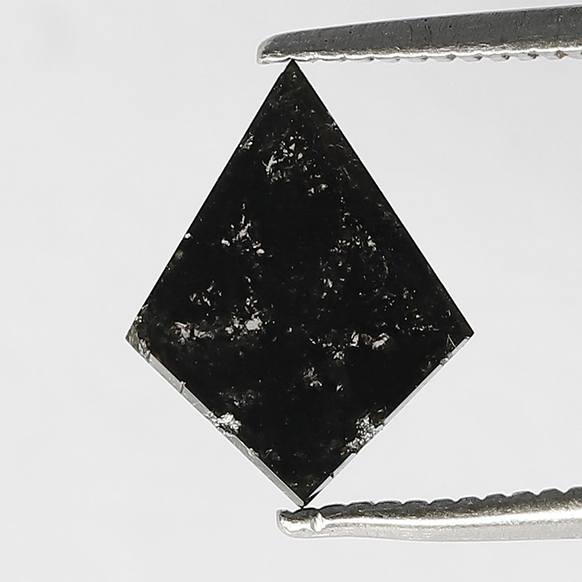 0.98 CT Kite Shape Gray Black Loose Diamond, Natural Earth Mined Salt and Pepper Diamond For Making Pendant