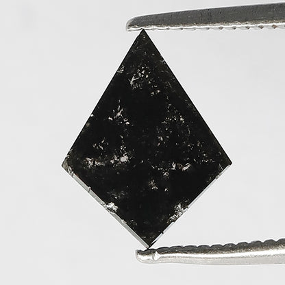 0.98 CT Kite Shape Gray Black Loose Diamond, Natural Earth Mined Salt and Pepper Diamond For Making Pendant