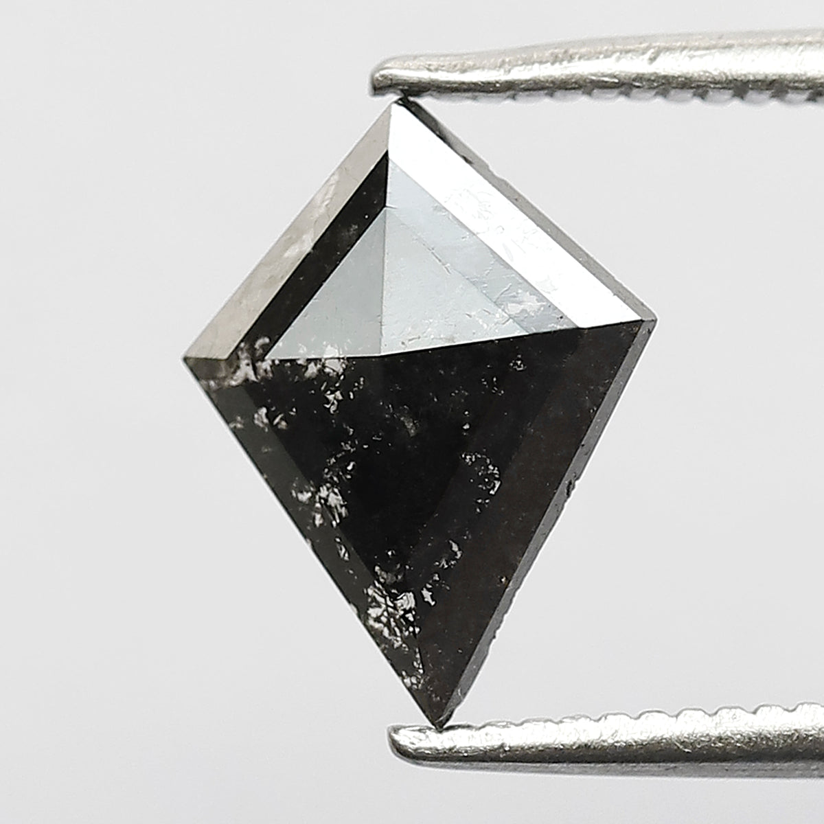 0.98 CT Kite Shape Gray Black Loose Diamond, Natural Earth Mined Salt and Pepper Diamond For Making Pendant