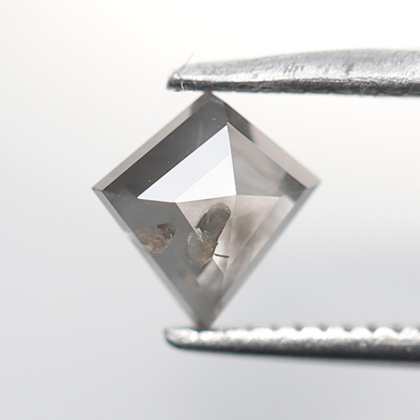 Kite Cut 0.69 Ct Salt and Pepper Diamond, Natural Gray Black Earth Mined Diamond, Loose Stone for Custom Pendant