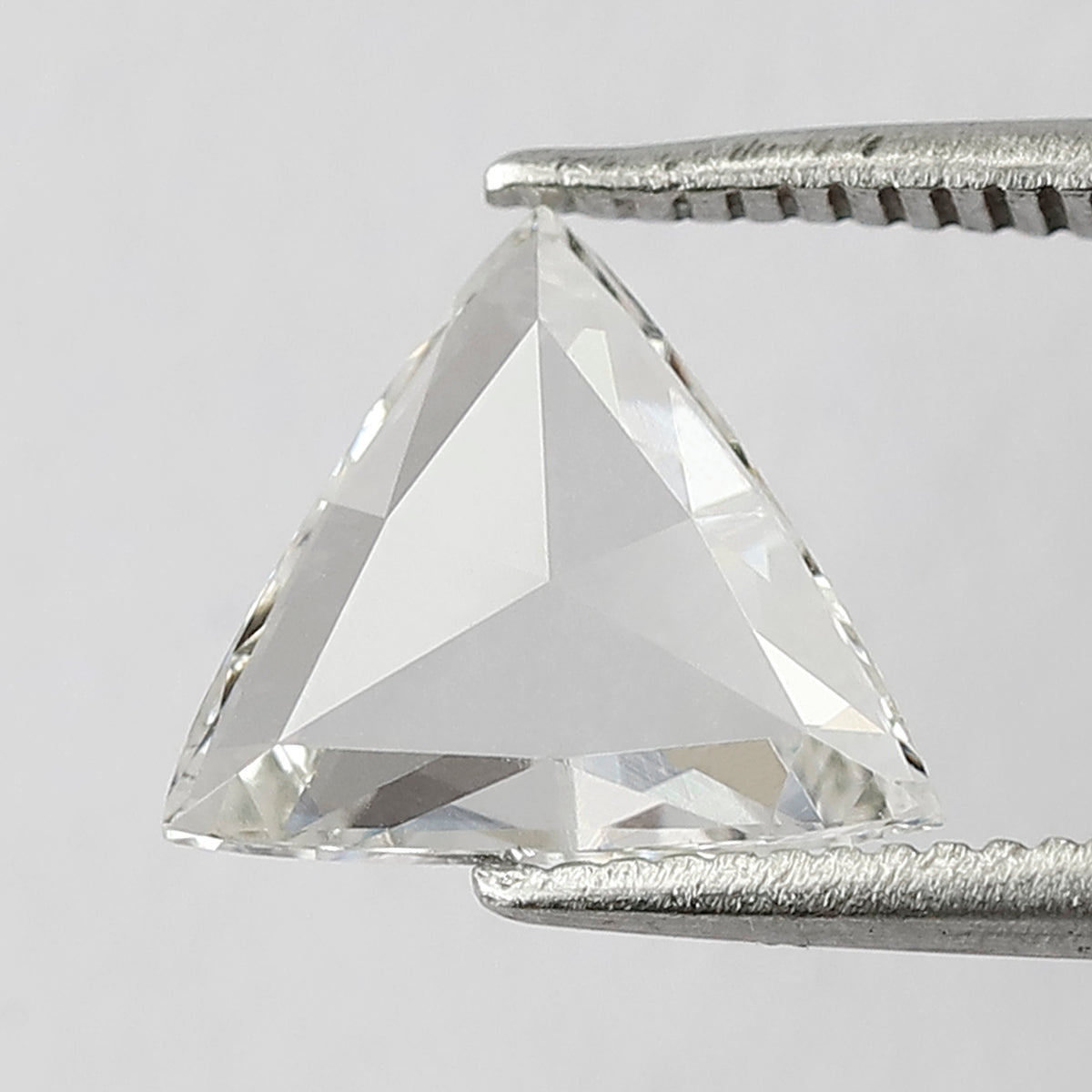 0.91 CT Triangle cut Loose Diamond, Natural FG color VS Clarity Rose cut Diamond
