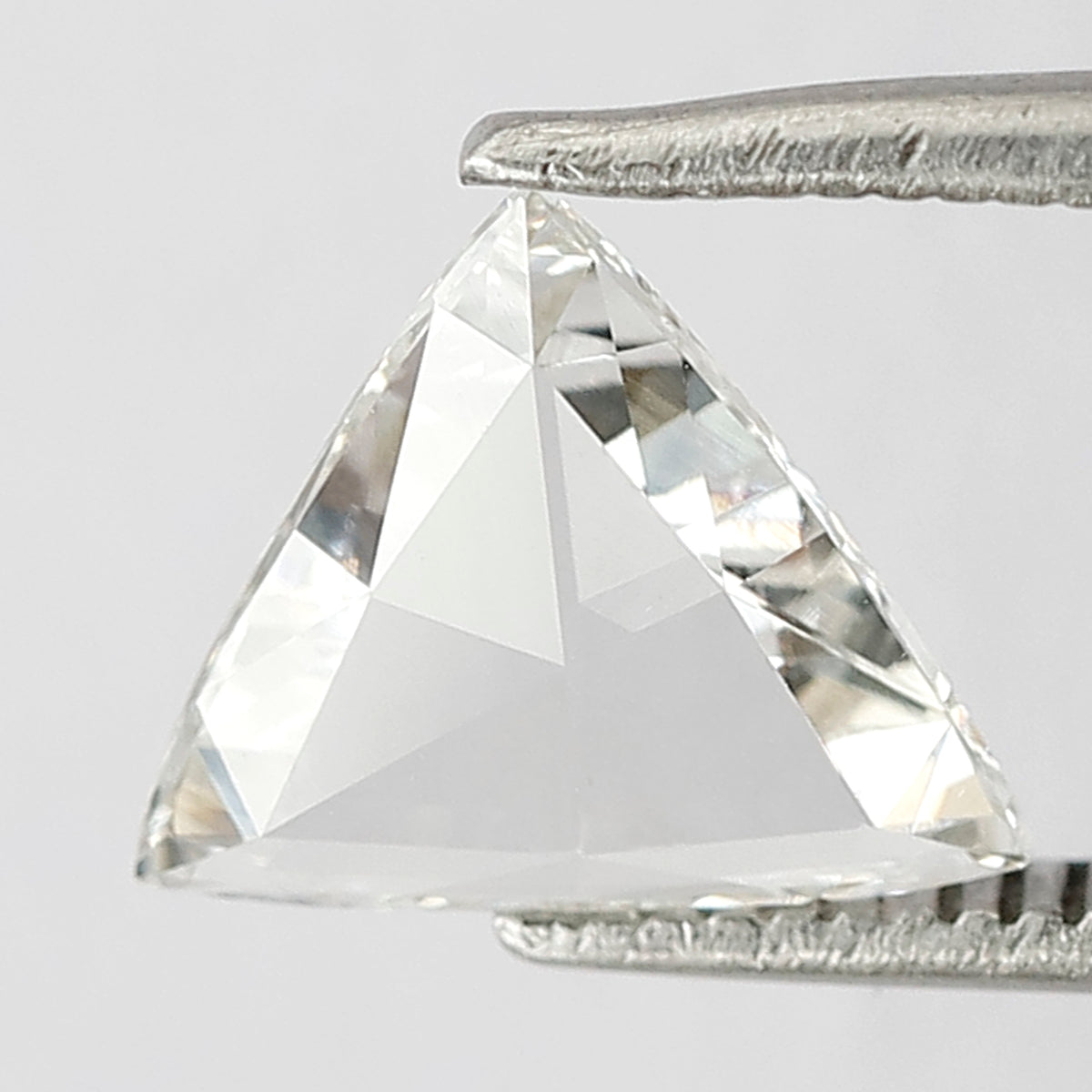 0.91 CT Triangle cut Loose Diamond, Natural FG color VS Clarity Rose cut Diamond
