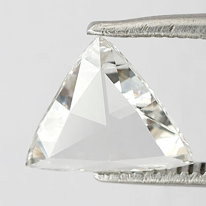 0.91 CT Triangle cut Loose Diamond, Natural FG color VS Clarity Rose cut Diamond