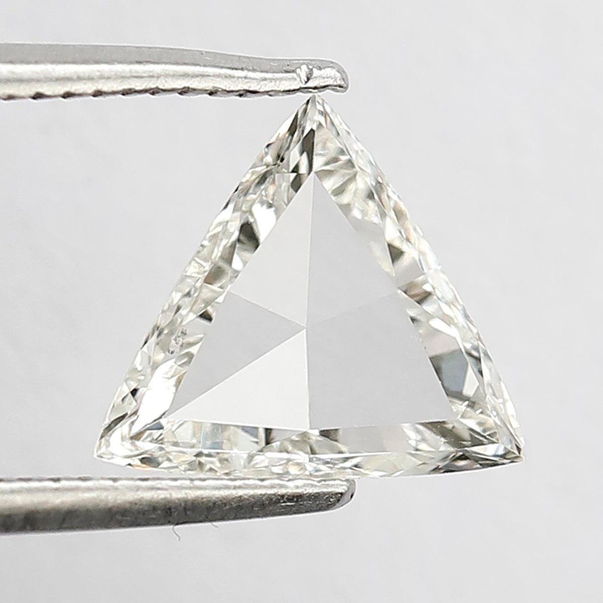 0.91 CT Triangle cut Loose Diamond, Natural FG color VS Clarity Rose cut Diamond