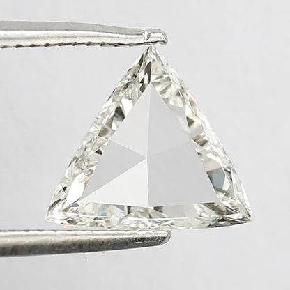 0.91 CT Triangle cut Loose Diamond, Natural FG color VS Clarity Rose cut Diamond