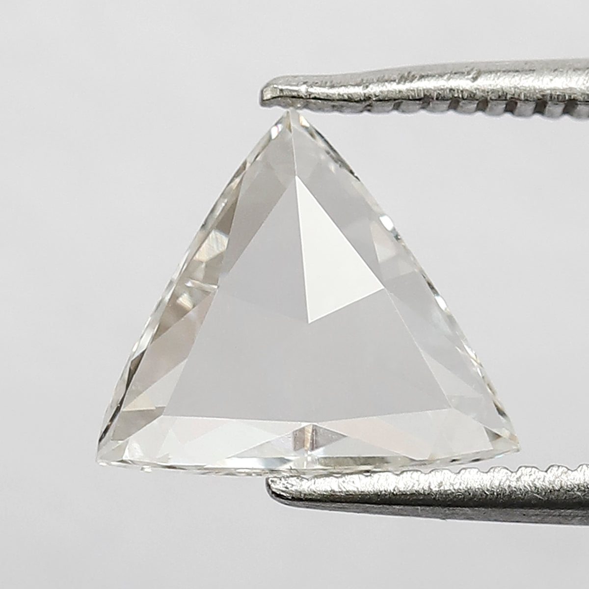 0.91 CT Triangle cut Loose Diamond, Natural FG color VS Clarity Rose cut Diamond