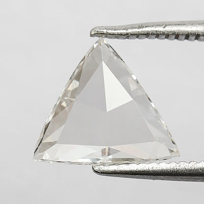 0.91 CT Triangle cut Loose Diamond, Natural FG color VS Clarity Rose cut Diamond