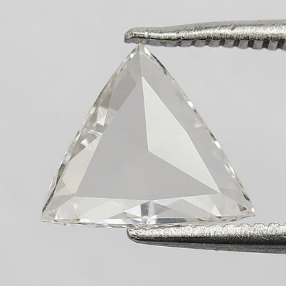 0.91 CT Triangle cut Loose Diamond, Natural FG color VS Clarity Rose cut Diamond