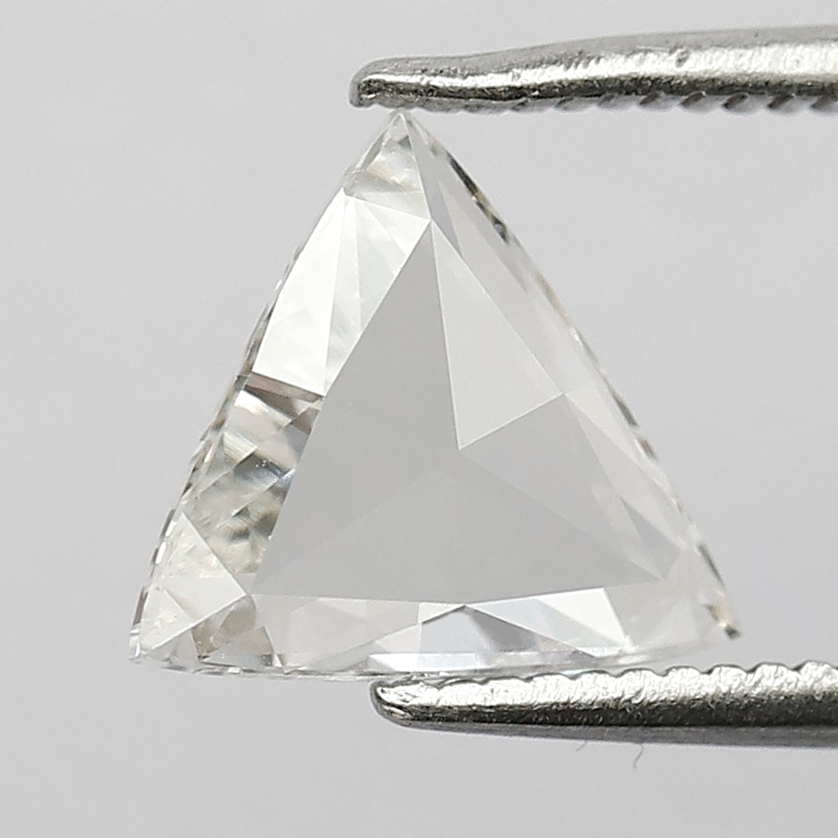 0.91 CT Triangle cut Loose Diamond, Natural FG color VS Clarity Rose cut Diamond