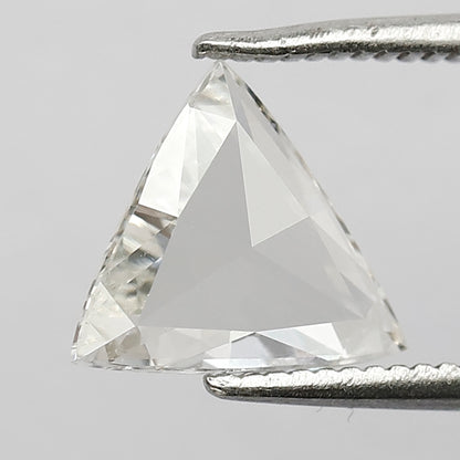 0.91 CT Triangle cut Loose Diamond, Natural FG color VS Clarity Rose cut Diamond