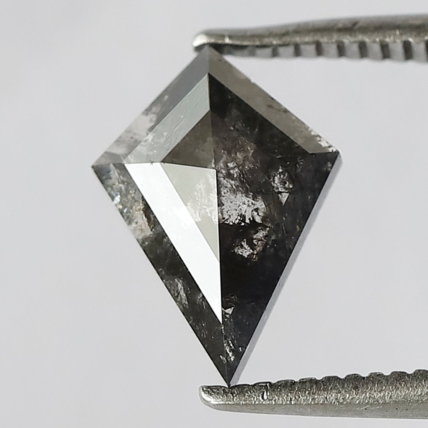 1.17 CT Translucent Kite Shape Loose Diamond, Natural Conflict Free Gray Black Ethical Diamond