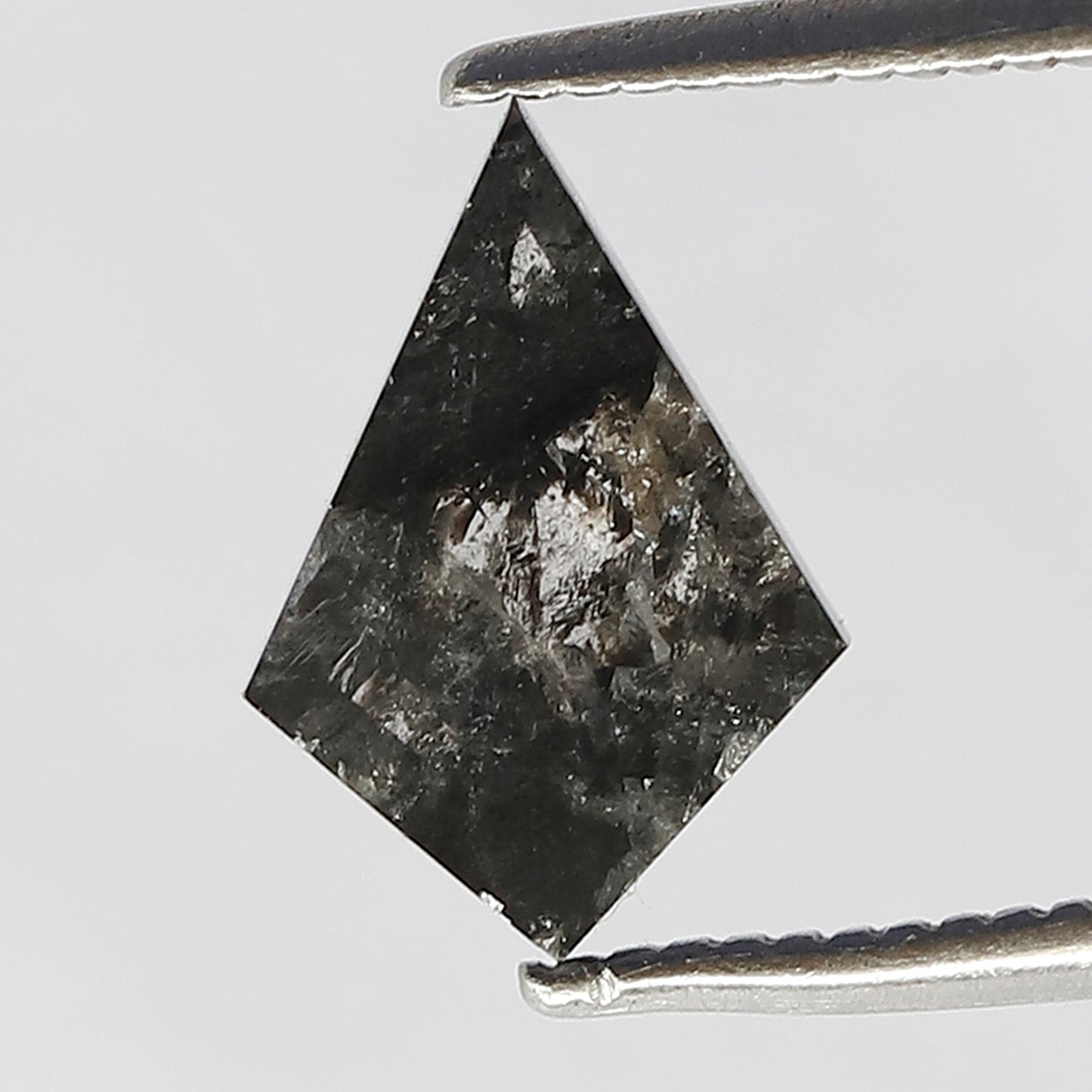 1.17 CT Translucent Kite Shape Loose Diamond, Natural Conflict Free Gray Black Ethical Diamond