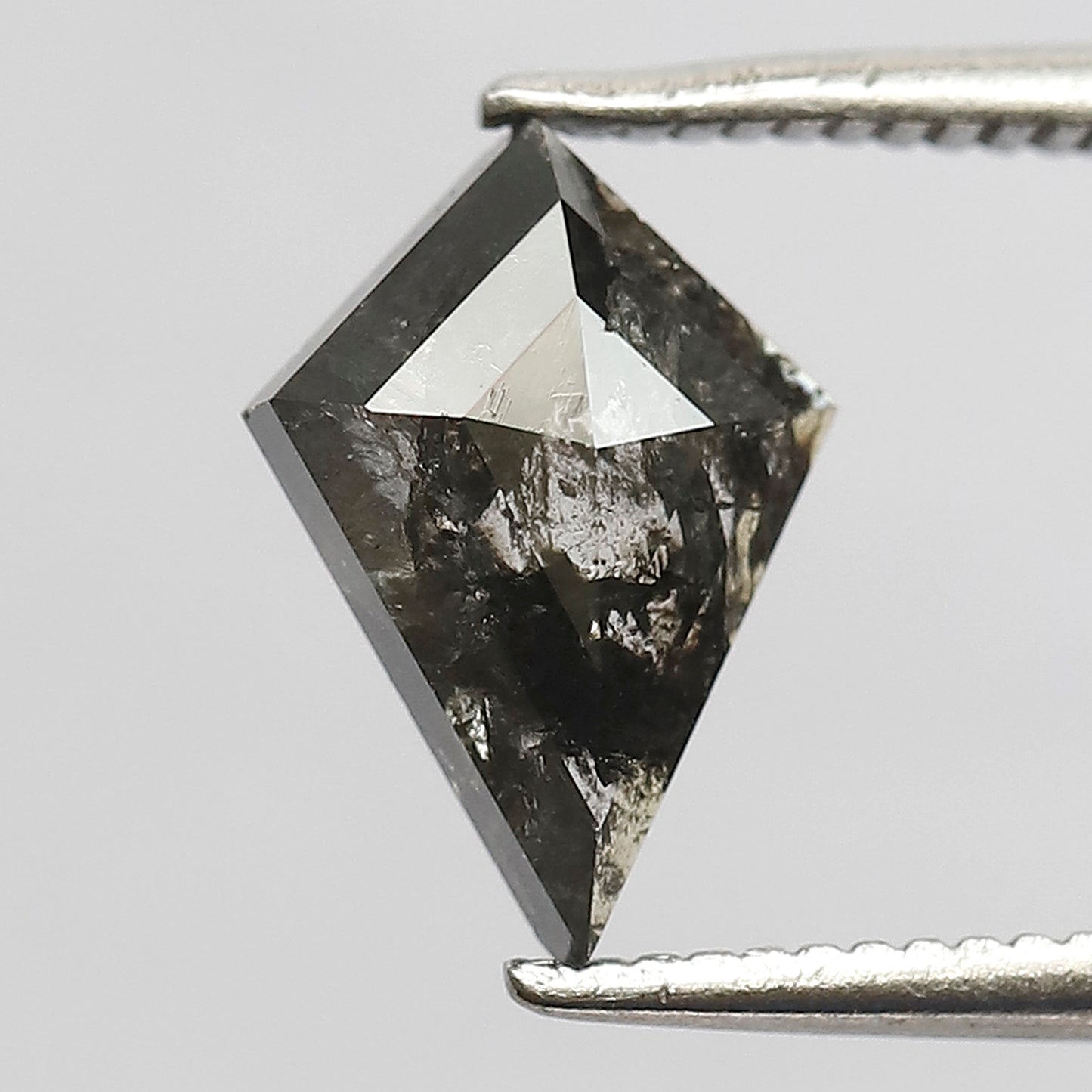 1.17 CT Translucent Kite Shape Loose Diamond, Natural Conflict Free Gray Black Ethical Diamond