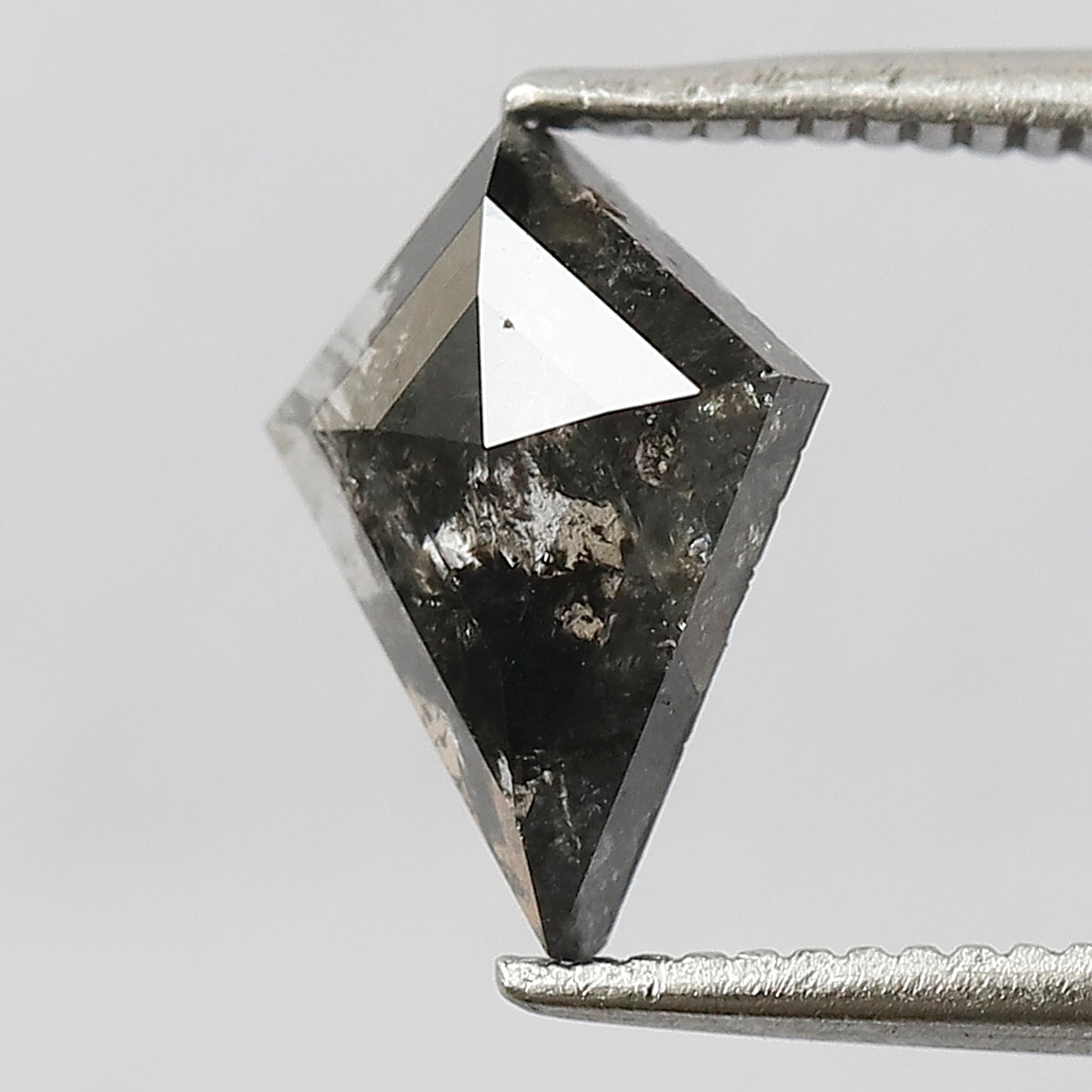 1.17 CT Translucent Kite Shape Loose Diamond, Natural Conflict Free Gray Black Ethical Diamond