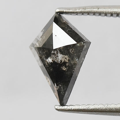 1.17 CT Translucent Kite Shape Loose Diamond, Natural Conflict Free Gray Black Ethical Diamond