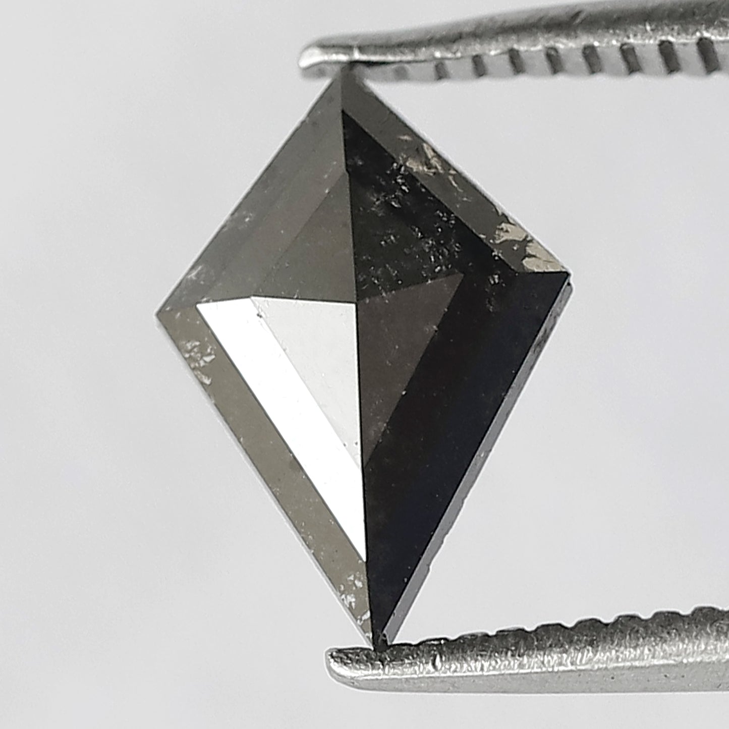 0.73 CT Kite Shape Salt and Pepper Loose Diamond, Natural Gray Black Earth Mined Diamond For Wedding Ring
