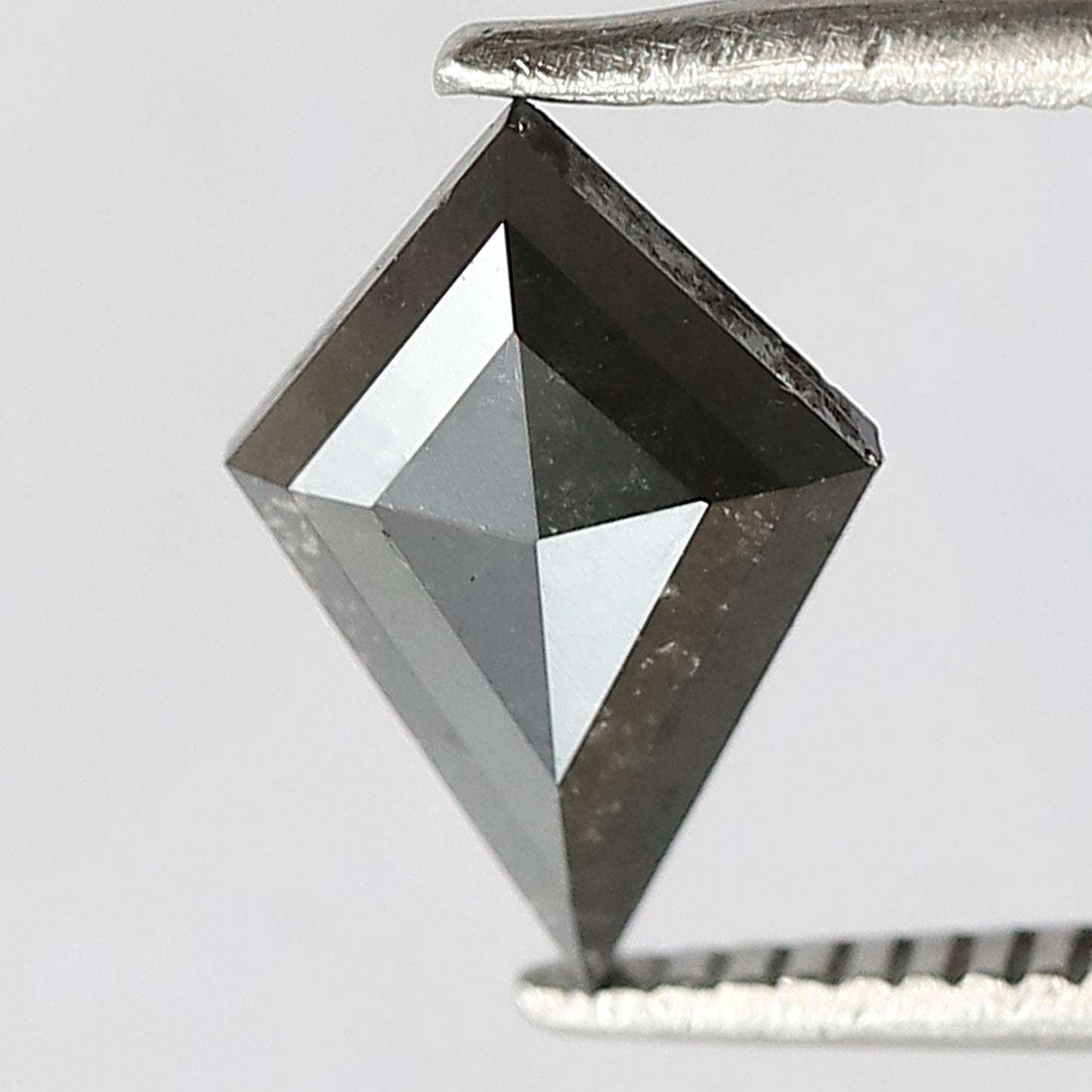 0.73 CT Kite Shape Salt and Pepper Loose Diamond, Natural Gray Black Earth Mined Diamond For Wedding Ring