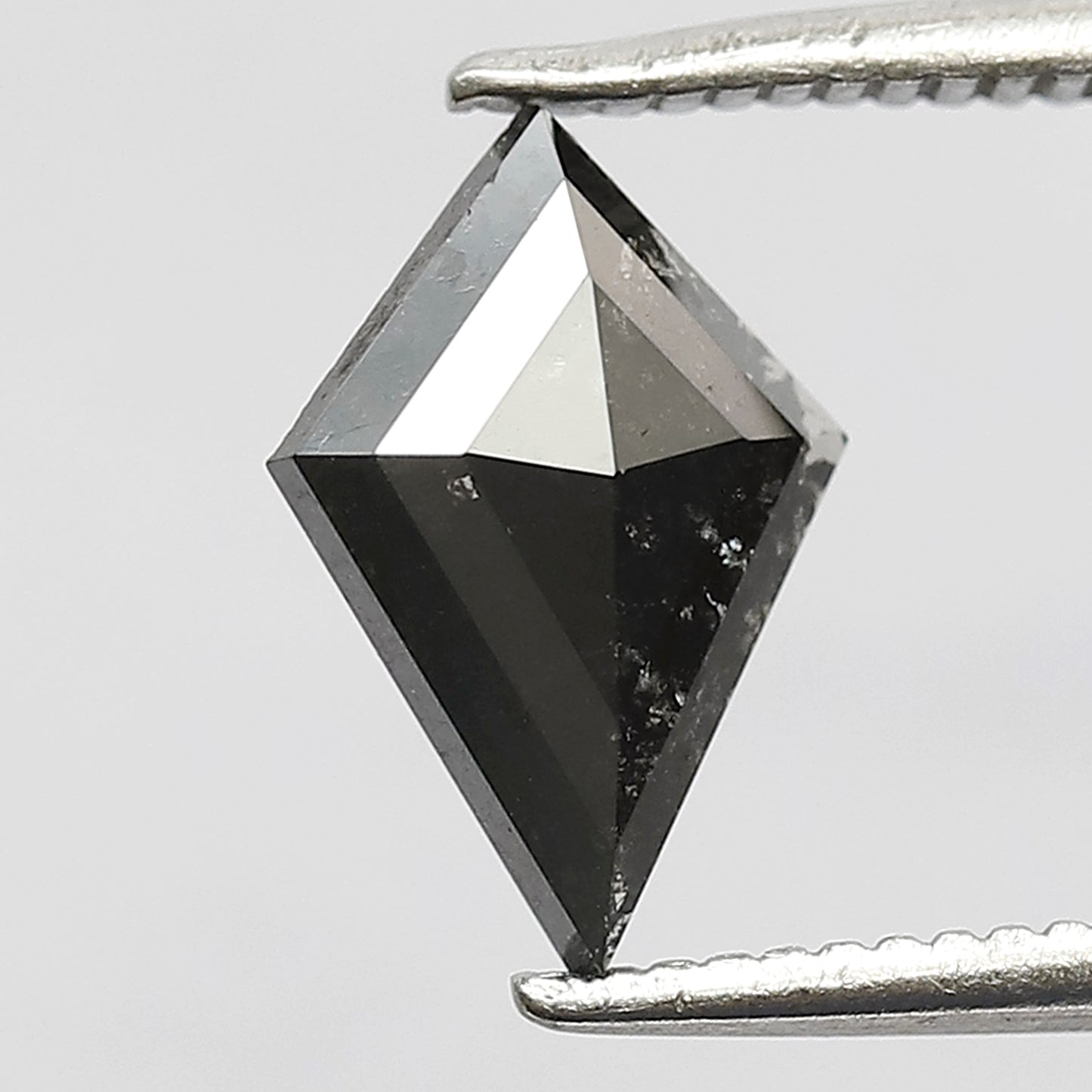 0.73 CT Kite Shape Salt and Pepper Loose Diamond, Natural Gray Black Earth Mined Diamond For Wedding Ring