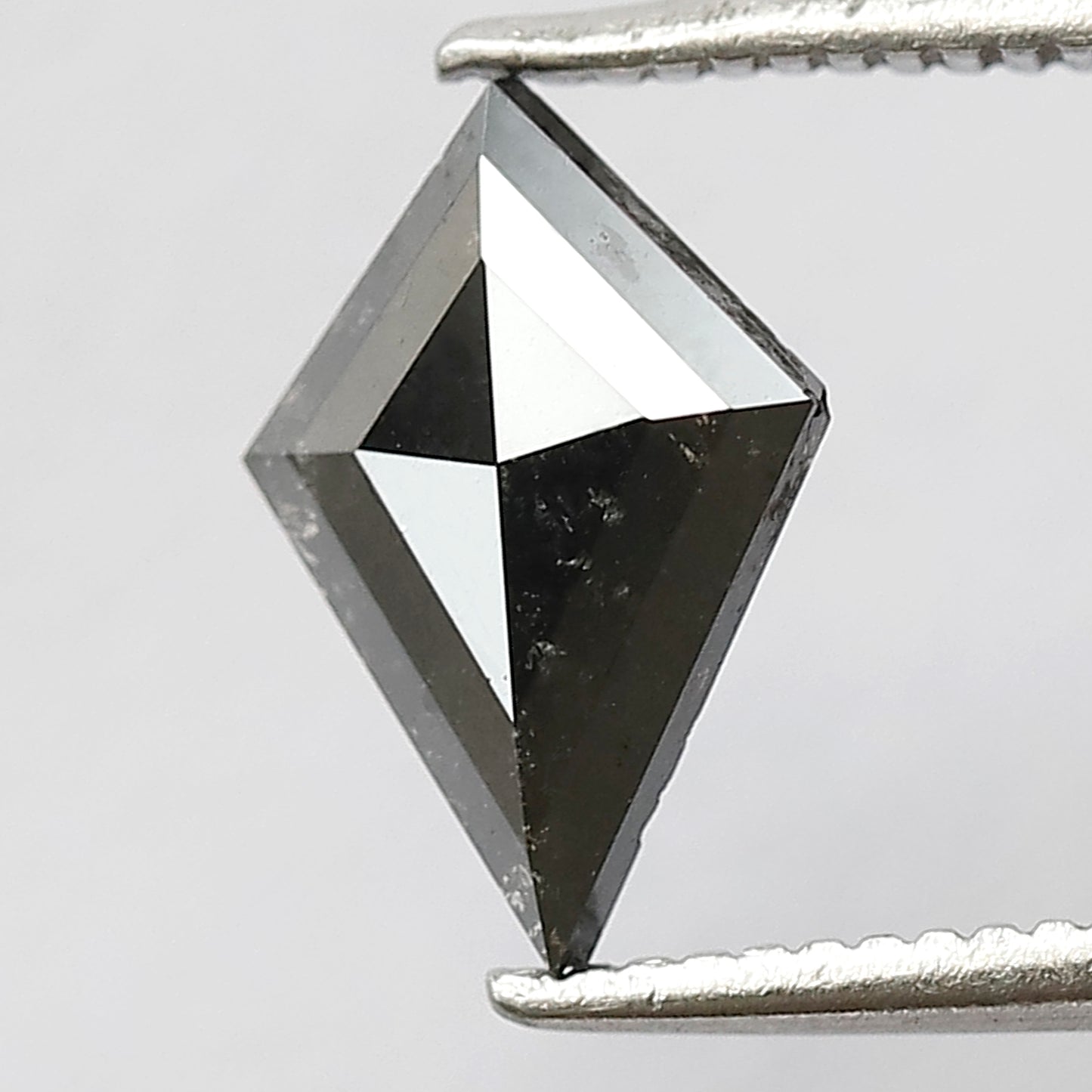 0.73 CT Kite Shape Salt and Pepper Loose Diamond, Natural Gray Black Earth Mined Diamond For Wedding Ring