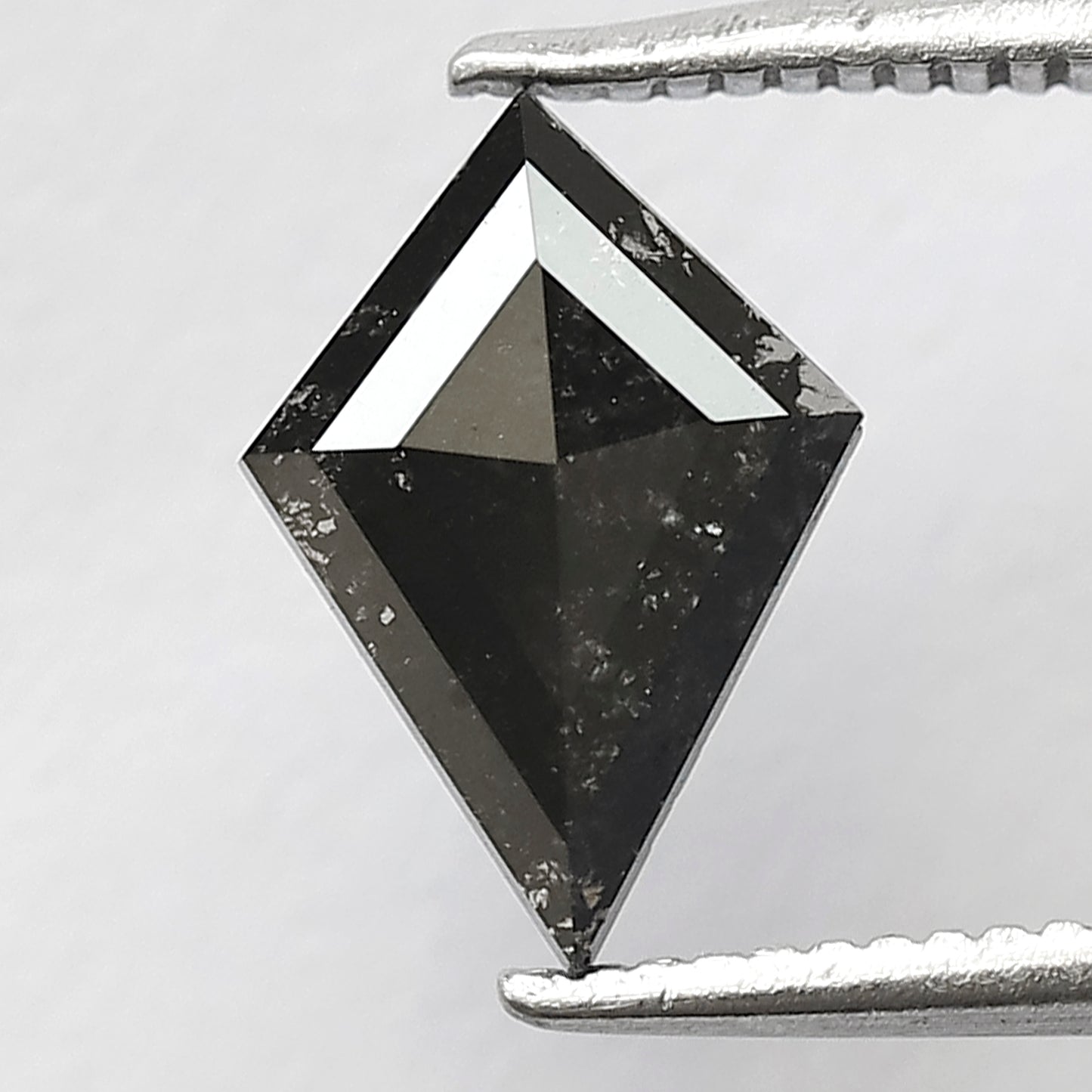 0.73 CT Kite Shape Salt and Pepper Loose Diamond, Natural Gray Black Earth Mined Diamond For Wedding Ring