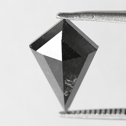 2.04 CT Kite Shape Salt and Pepper Diamond, Natural Gray Black Loose Earth Mined Diamond For Engagement Ring