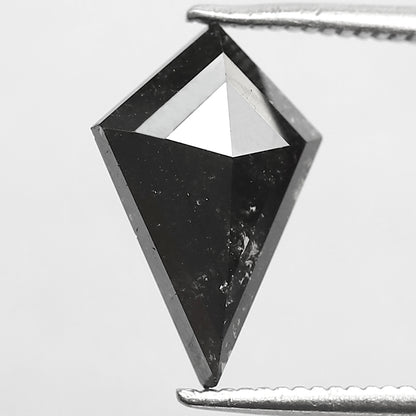 2.04 CT Kite Shape Salt and Pepper Diamond, Natural Gray Black Loose Earth Mined Diamond For Engagement Ring