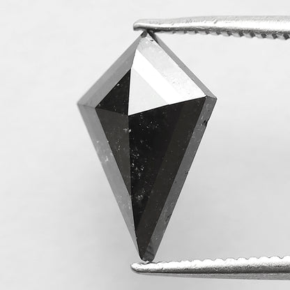 2.04 CT Kite Shape Salt and Pepper Diamond, Natural Gray Black Loose Earth Mined Diamond For Engagement Ring