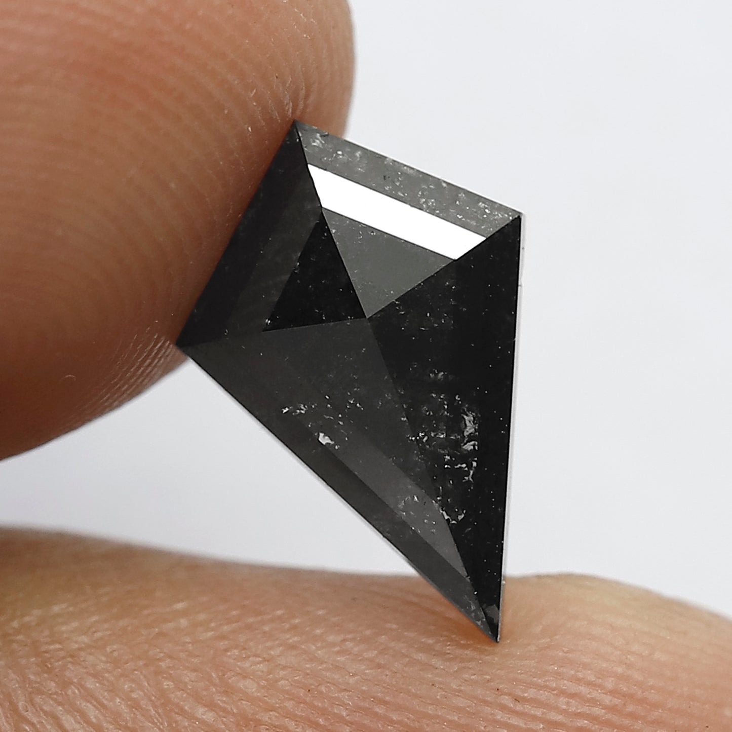 2.04 CT Kite Shape Salt and Pepper Diamond, Natural Gray Black Loose Earth Mined Diamond For Engagement Ring