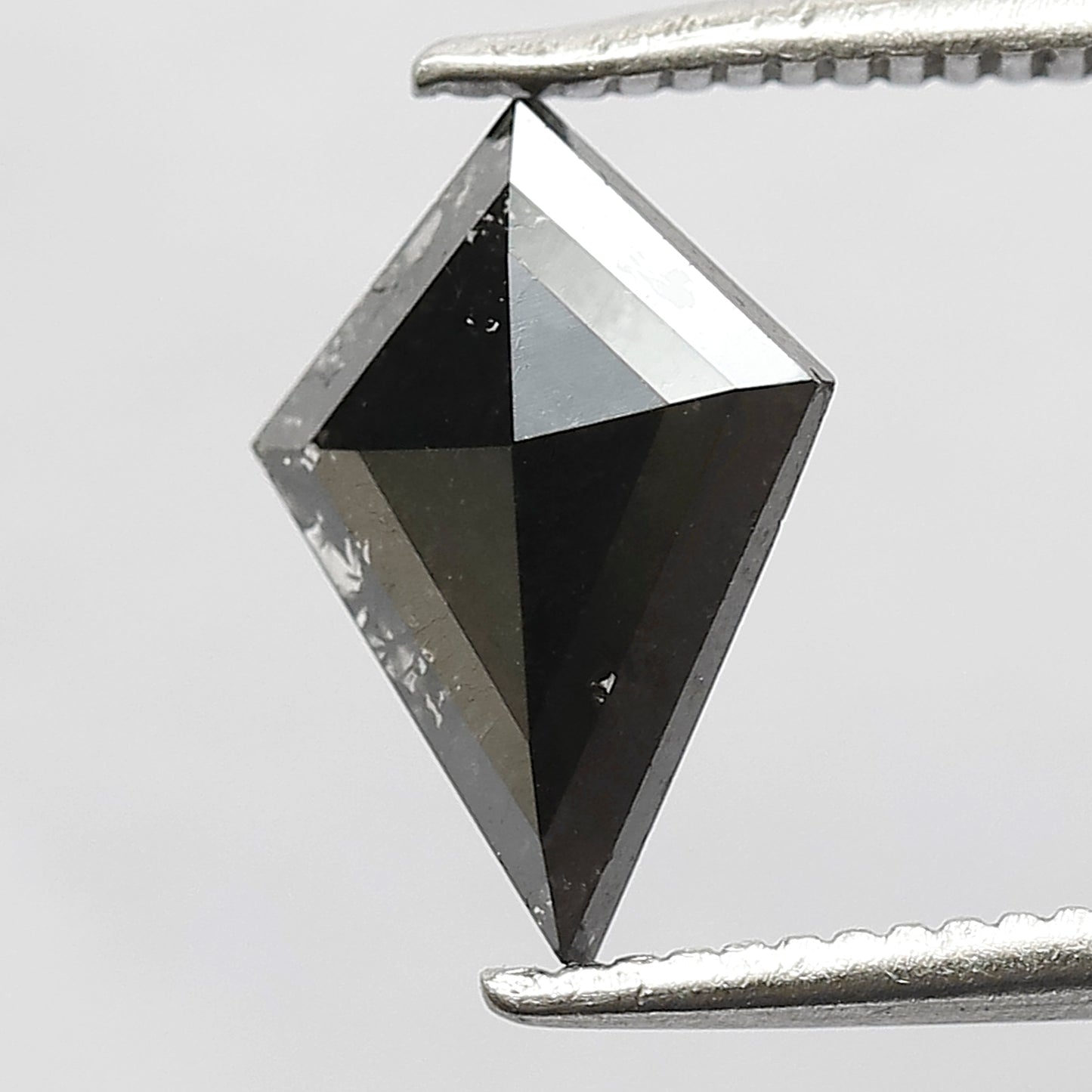 0.80 CT Gray Black Kite Shape Earth Mined Diamond, Natural Salt and Pepper Loose Diamond for Bridal Ring
