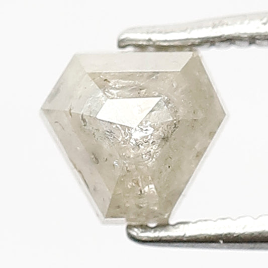 0.88 CT Unique Geometric Shape Diamond 5.2 MM Fancy Smokey Grey Color Loose Natural Salt and Pepper Diamond Wedding Jewelry